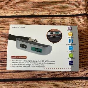 Digital Luggage Scale with Temperature Indicator‎ - Black